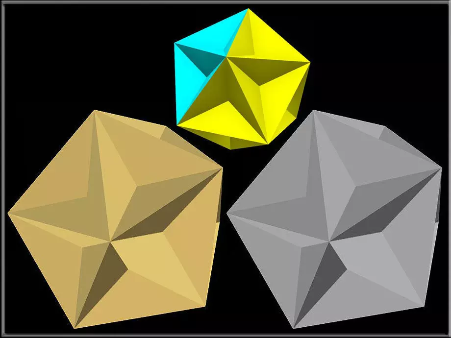 Triangular Diamond 02 Low-poly 3D model_0