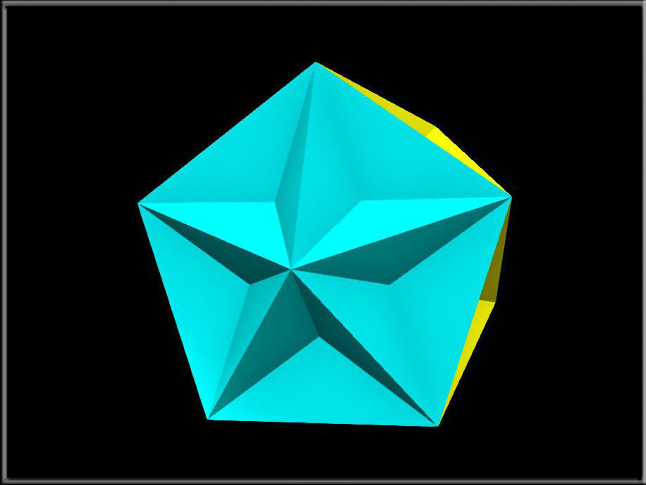 Triangular Diamond 02 Low-poly 3D model_10