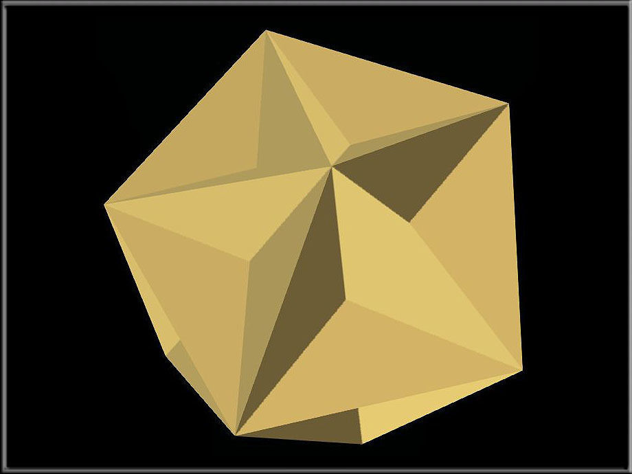 Triangular Diamond 02 Low-poly 3D model_1