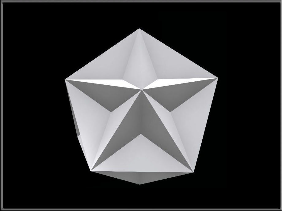 Triangular Diamond 02 Low-poly 3D model_4