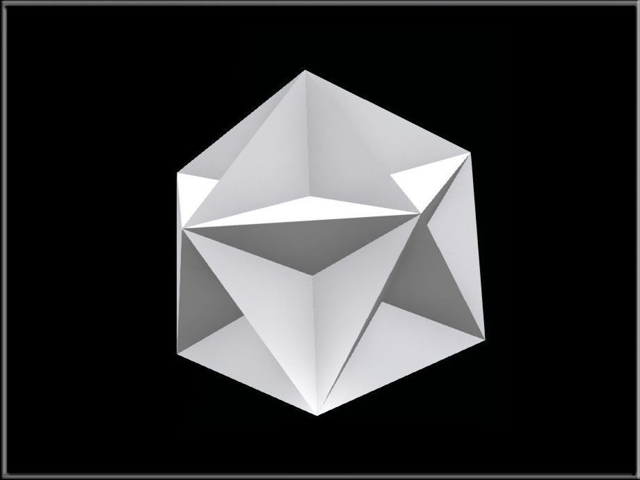 Triangular Diamond 02 Low-poly 3D model_13