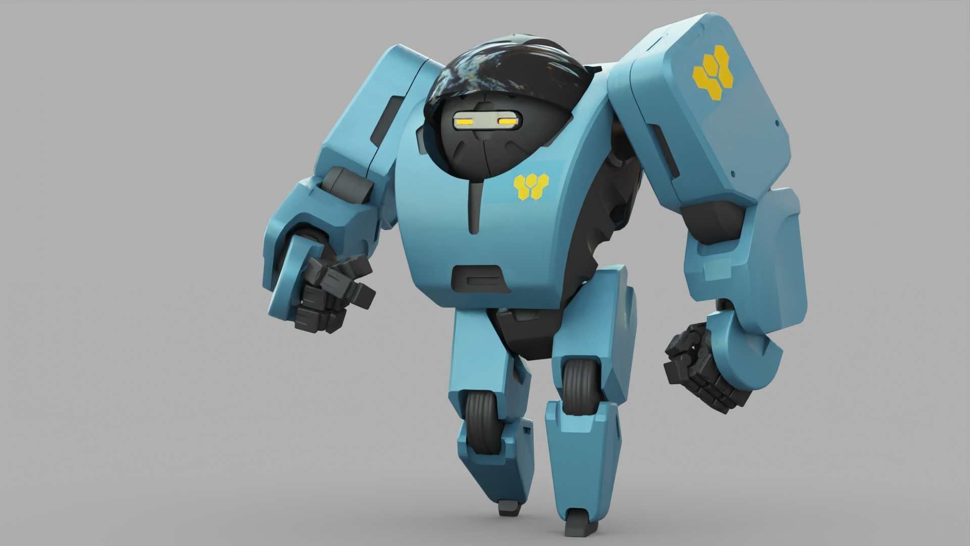 ANDROID M-3000 RIGGED 3D model_15