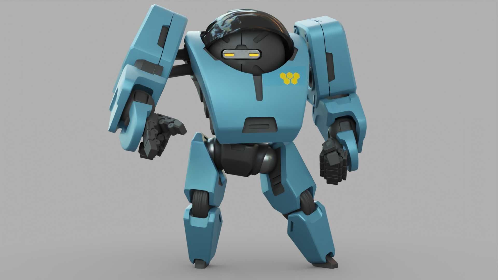 ANDROID M-3000 RIGGED 3D model_14