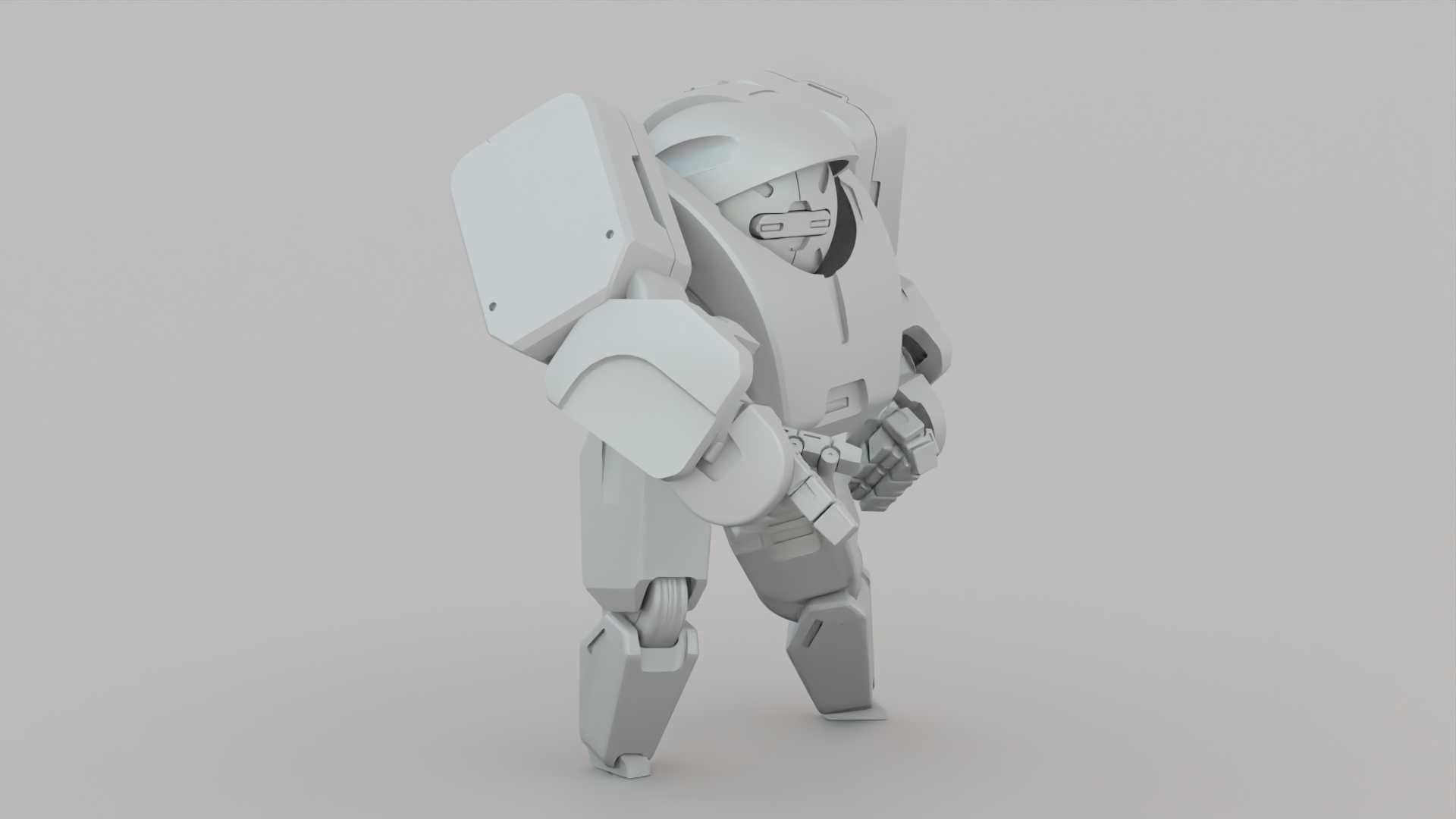 ANDROID M-3000 RIGGED 3D model_34