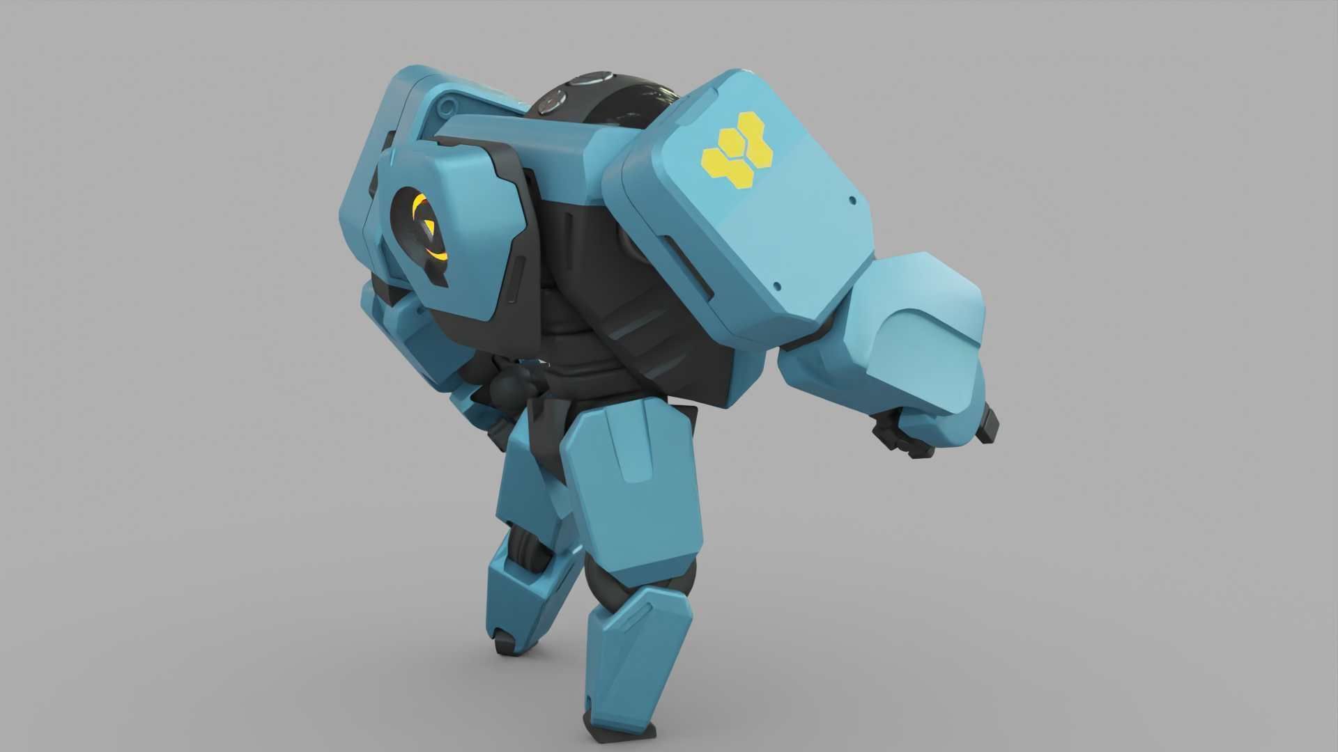 ANDROID M-3000 RIGGED 3D model_11