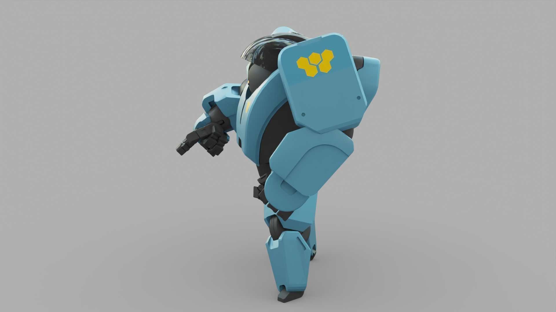 ANDROID M-3000 RIGGED 3D model_5