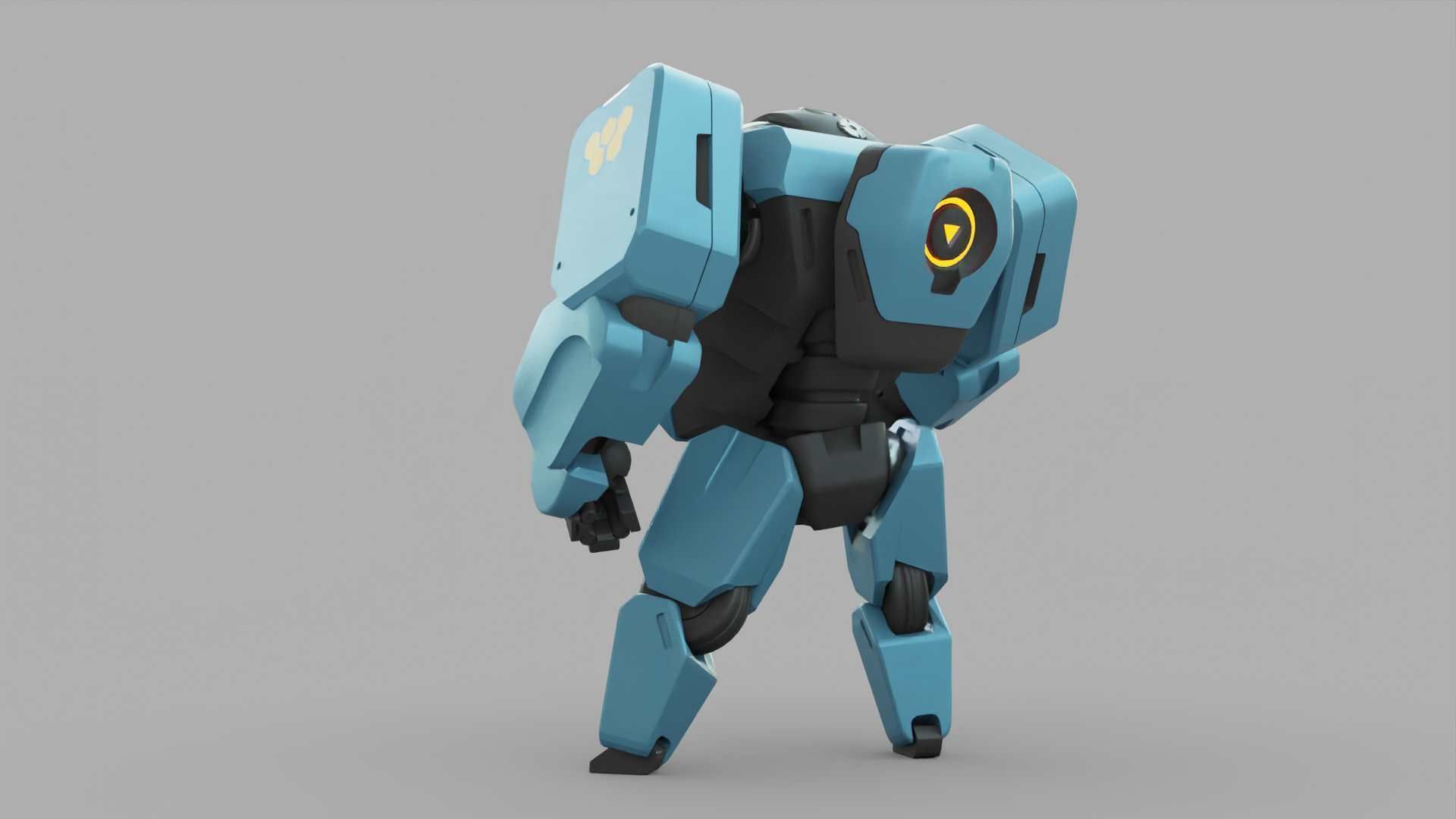 ANDROID M-3000 RIGGED 3D model_7