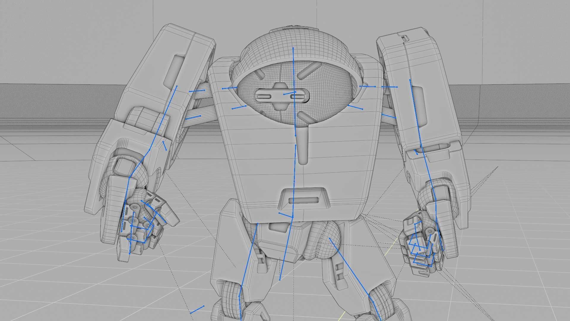 ANDROID M-3000 RIGGED 3D model_35