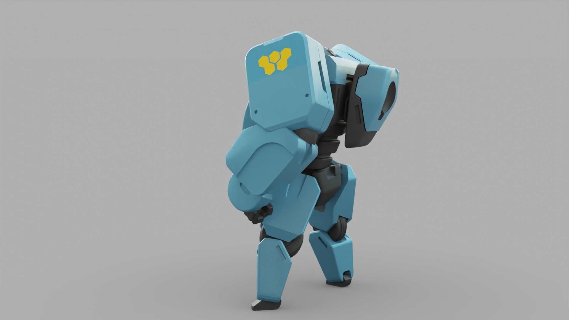 ANDROID M-3000 RIGGED 3D model_6