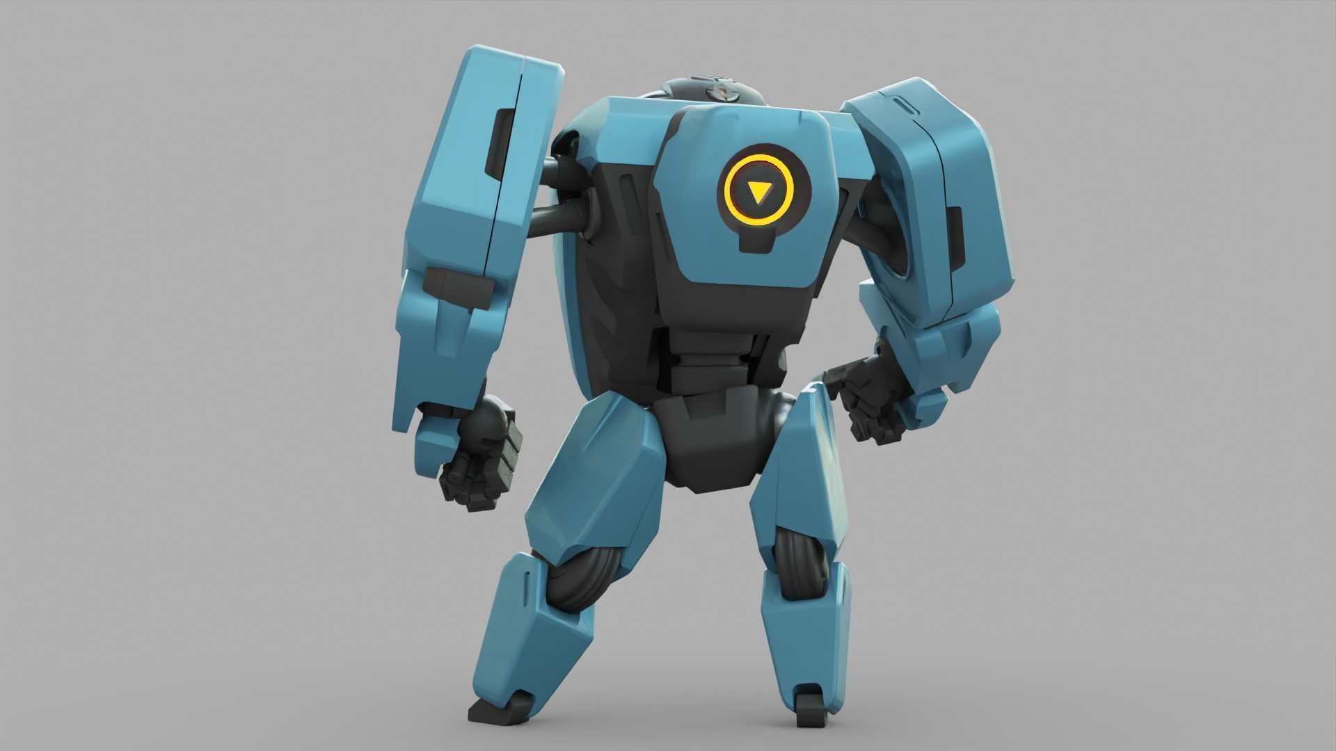 ANDROID M-3000 RIGGED 3D model_8