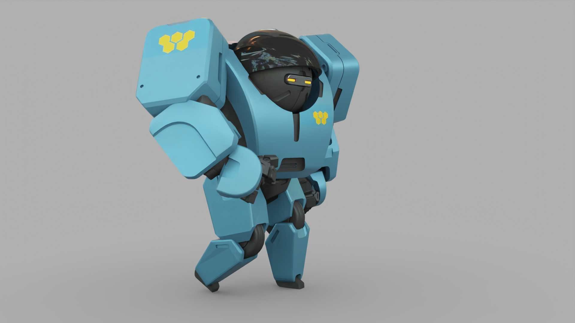 ANDROID M-3000 RIGGED 3D model_20