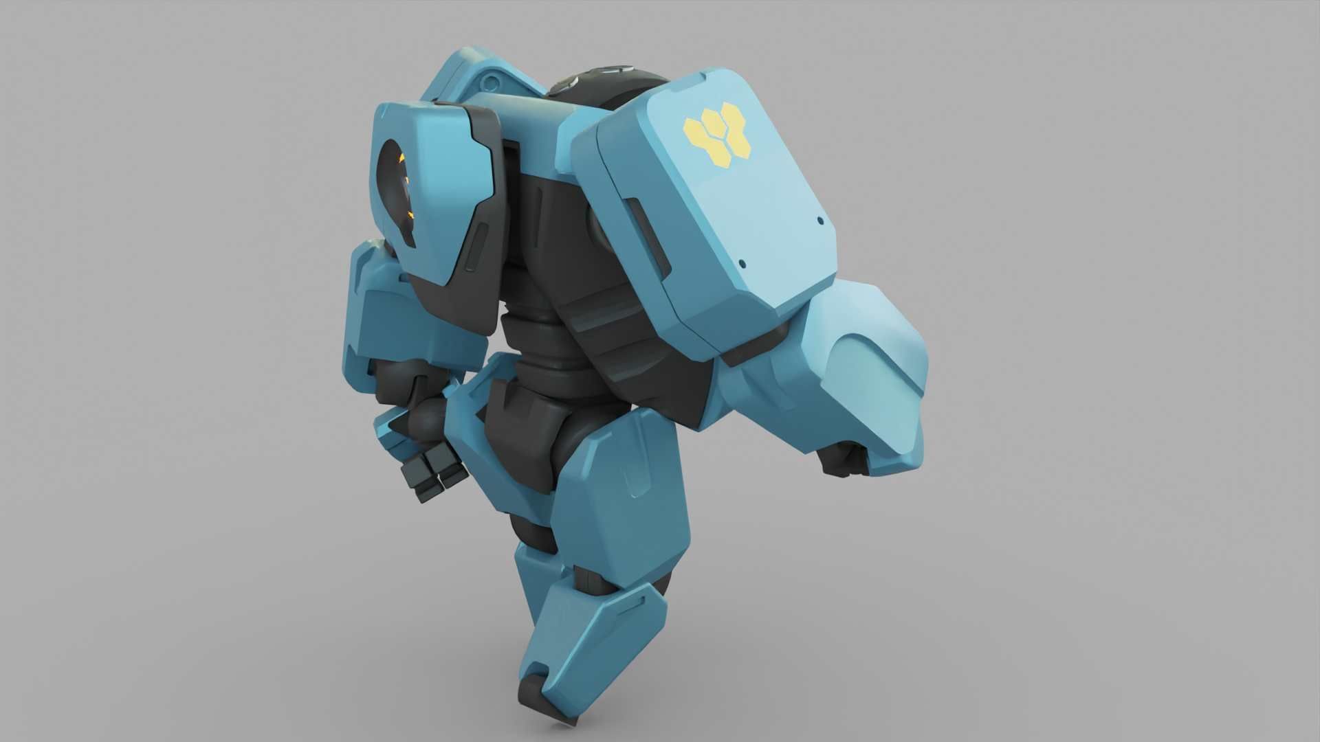 ANDROID M-3000 RIGGED 3D model_19