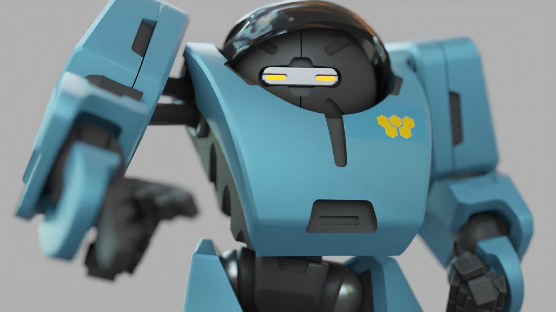 ANDROID M-3000 RIGGED 3D model_22