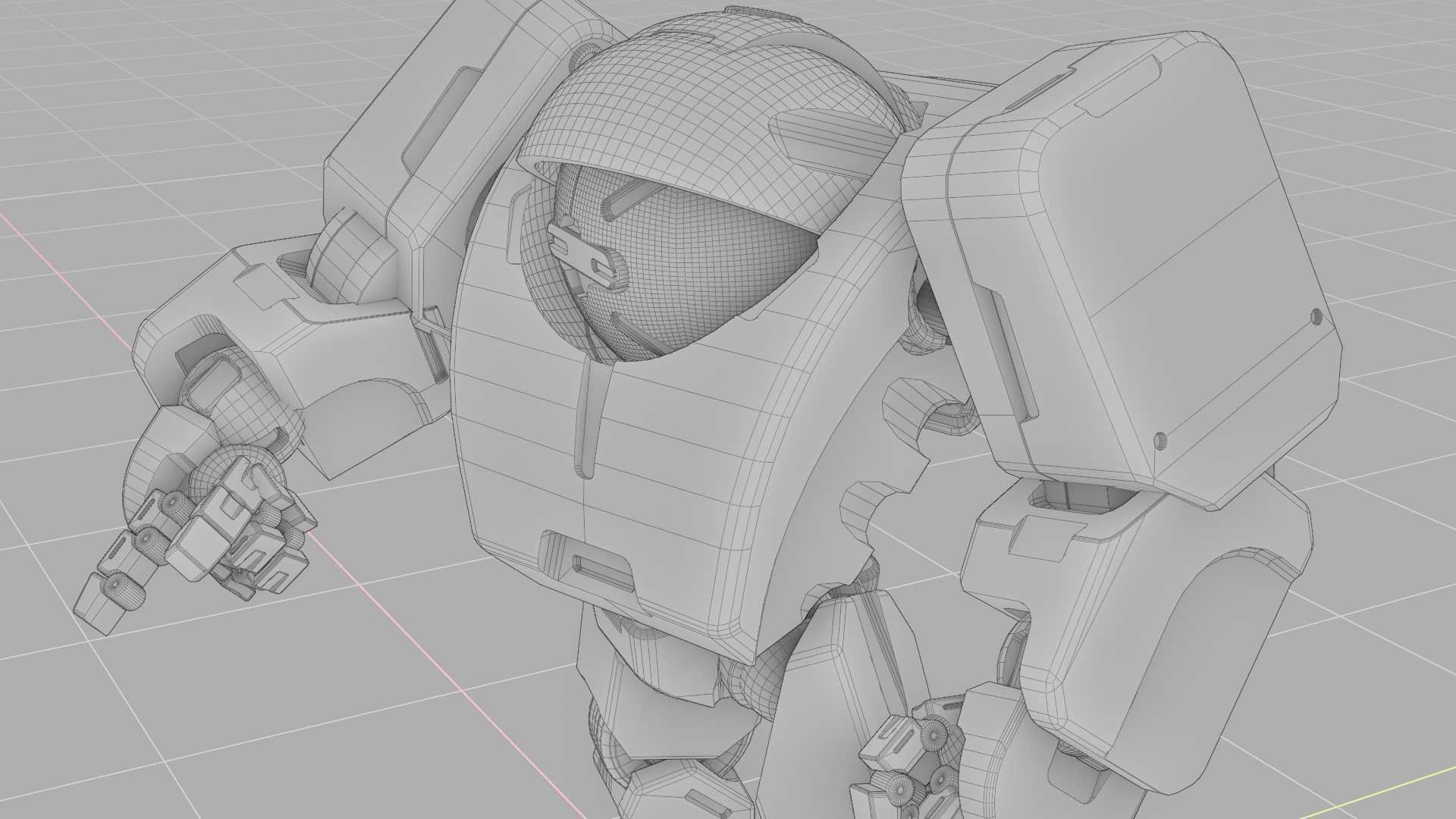 ANDROID M-3000 RIGGED 3D model_36