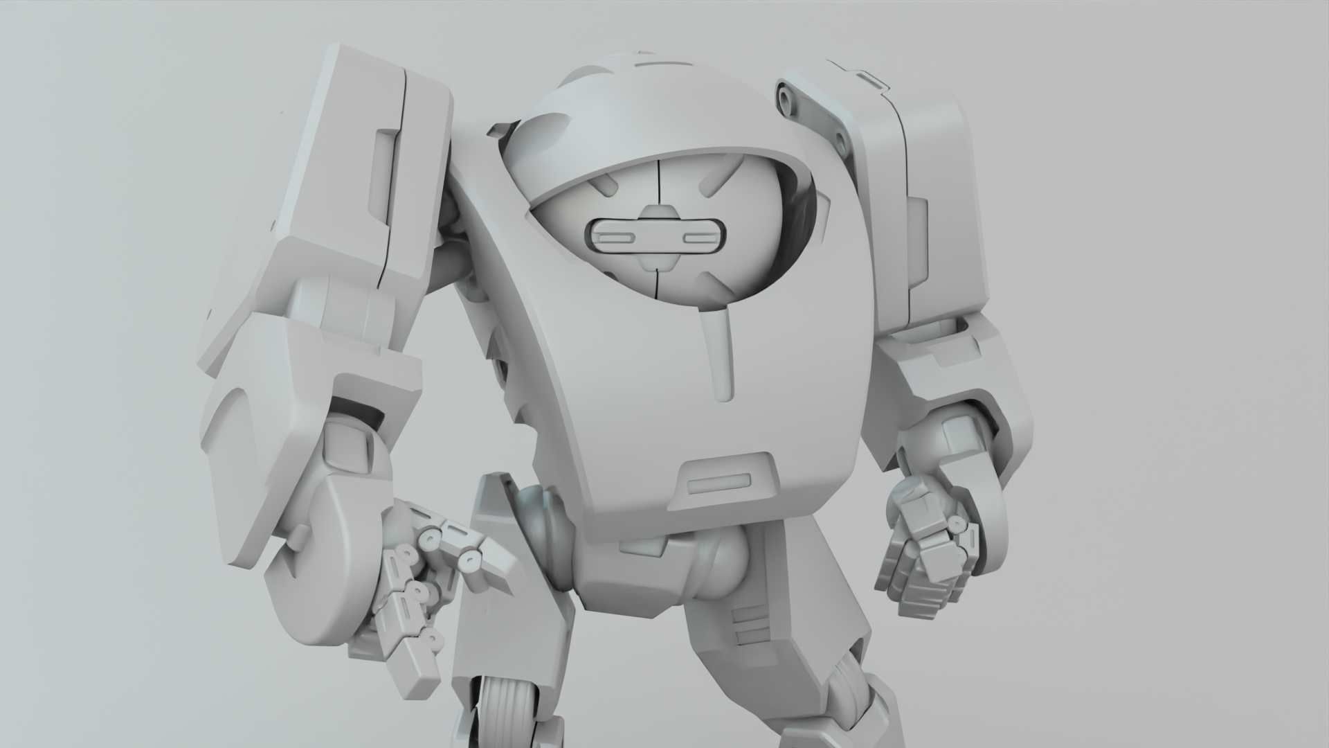 ANDROID M-3000 RIGGED 3D model_30