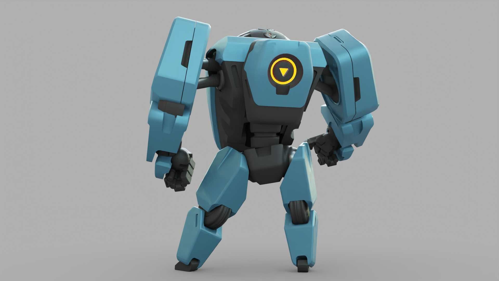 ANDROID M-3000 RIGGED 3D model_9