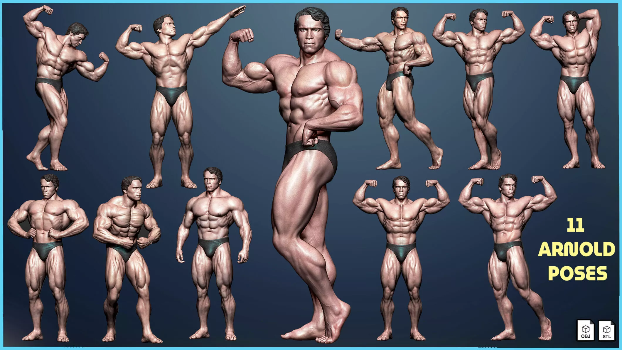 Arnold Schwarzenegger 3D model