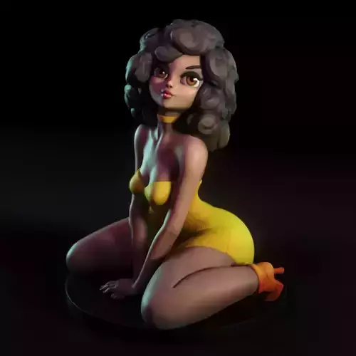 Judith statue of woman in dress