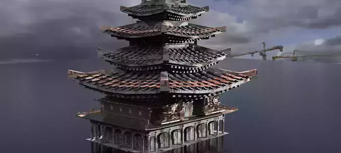 Dragon Lord Temple 3 3D model