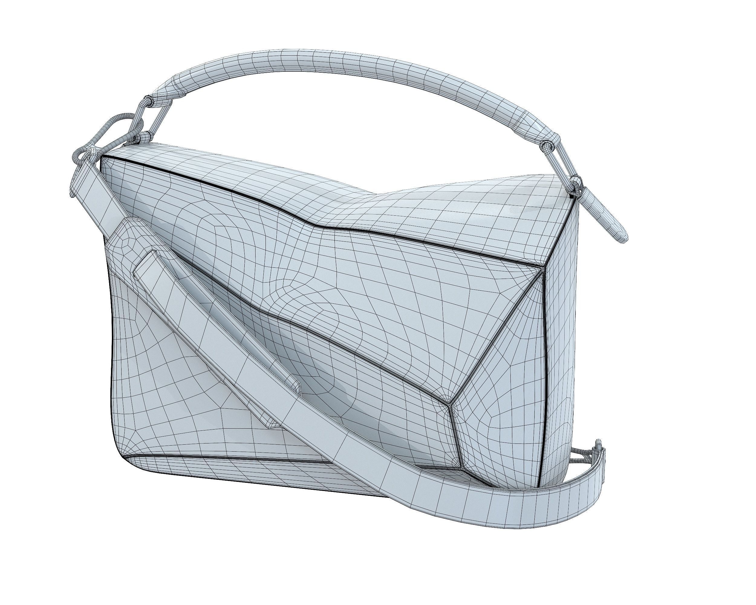 Loewe Puzzle Bag Low-poly 3D model_7