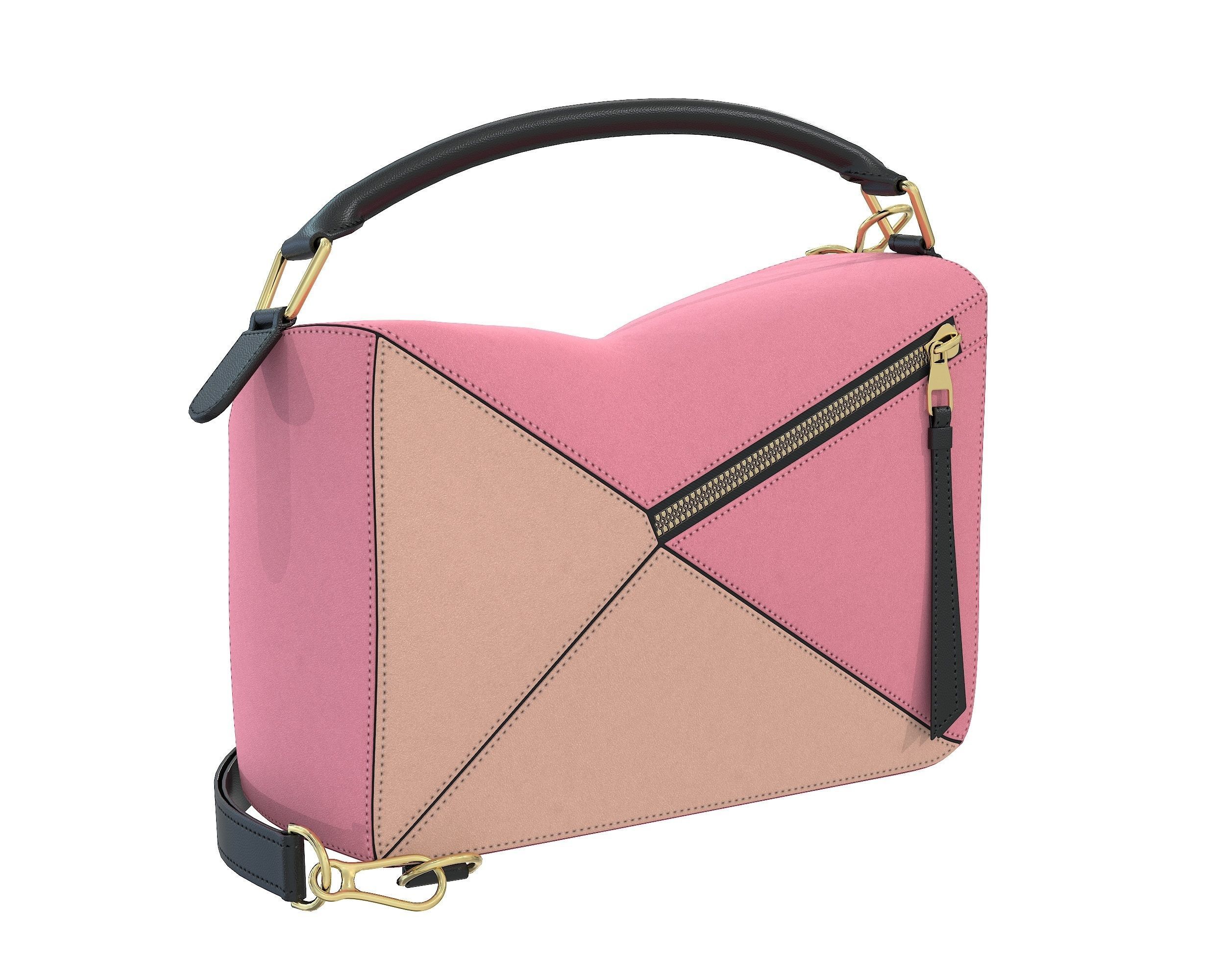 Loewe Puzzle Bag Low-poly 3D model_3