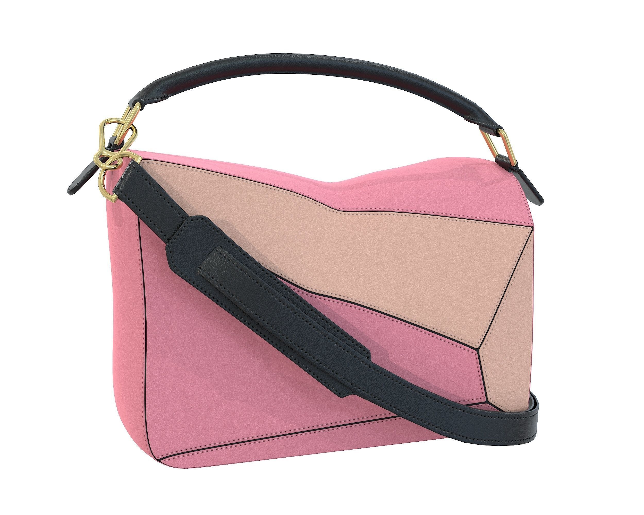 Loewe Puzzle Bag Low-poly 3D model_1