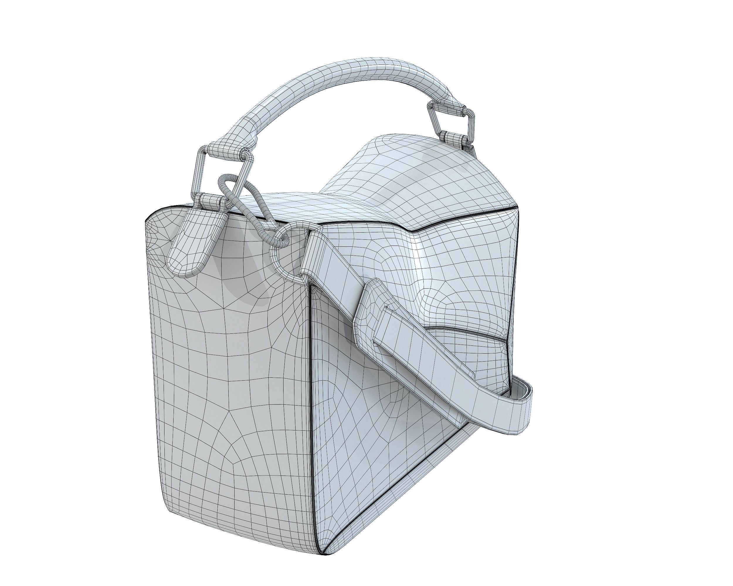 Loewe Puzzle Bag Low-poly 3D model_8