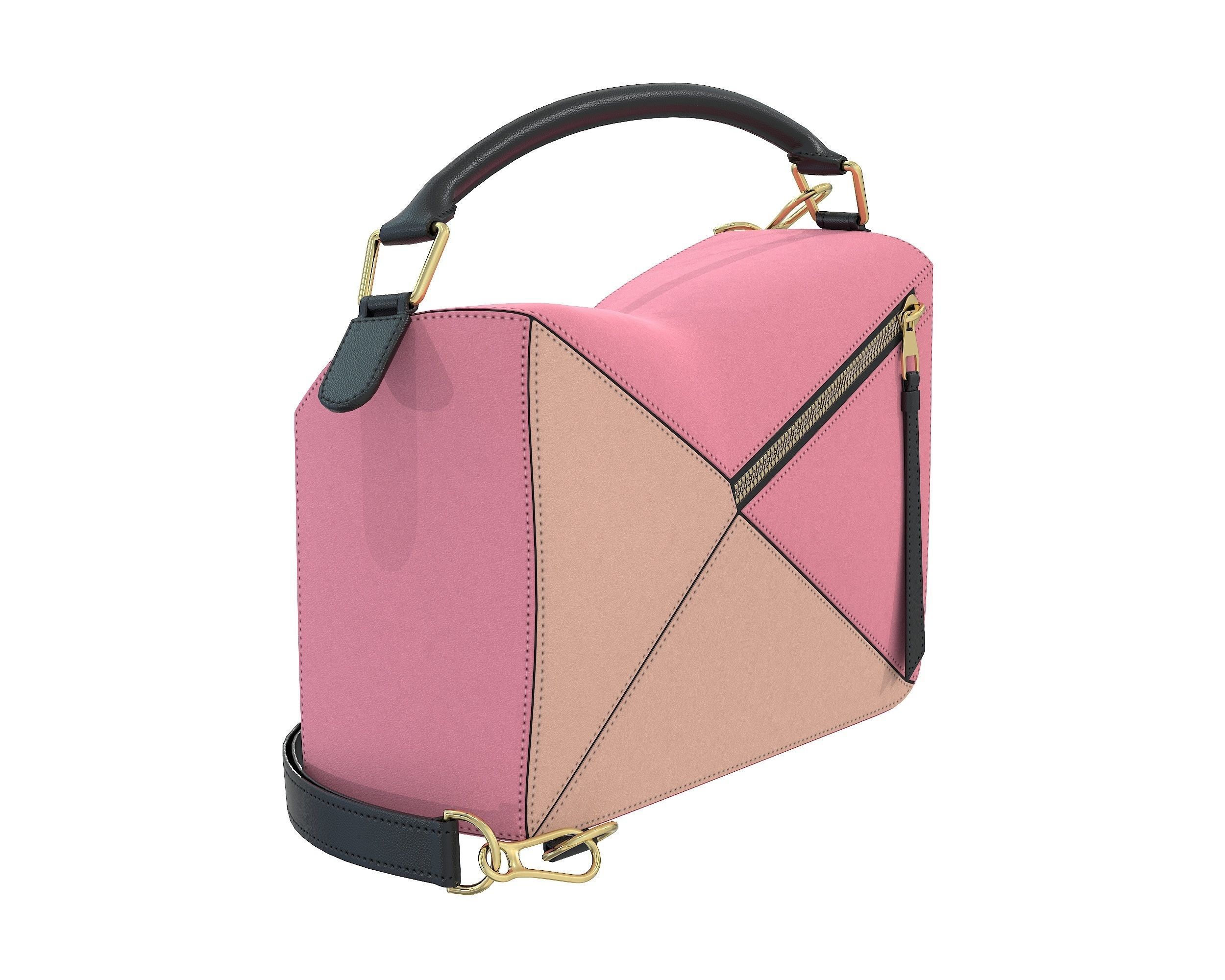Loewe Puzzle Bag Low-poly 3D model_5