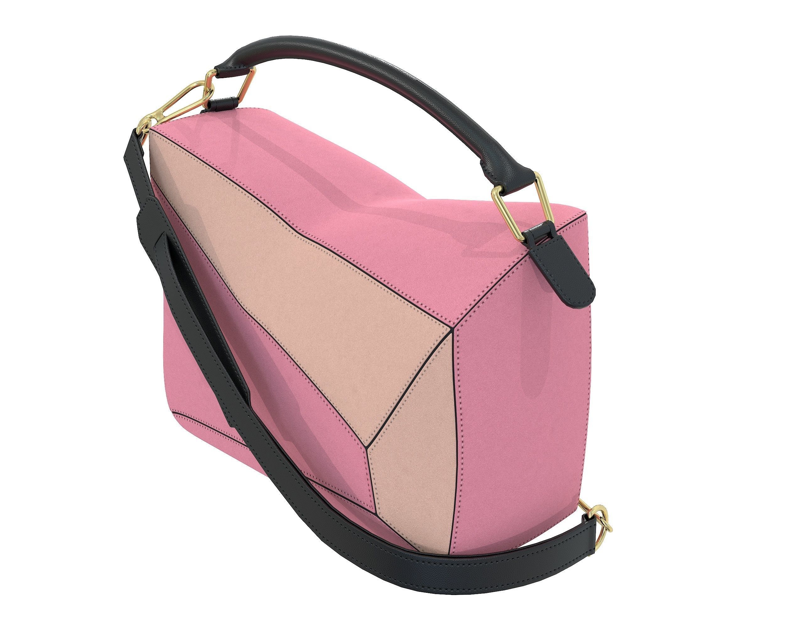 Loewe Puzzle Bag Low-poly 3D model_2