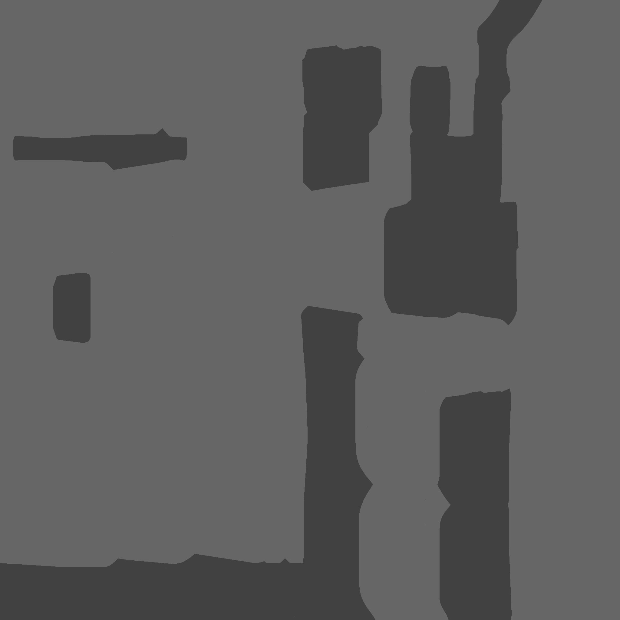 SciFi War Hammer A01 Black Blue - Sci Fi Weapon Design Low-poly 3D model_26