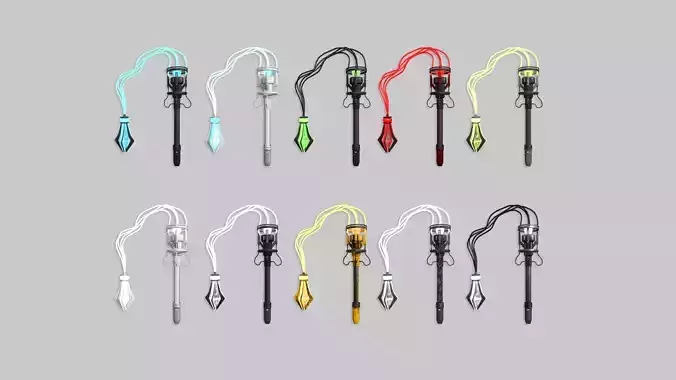 10 SciFi Flails A Collection - Sci Fi Weapon Design 