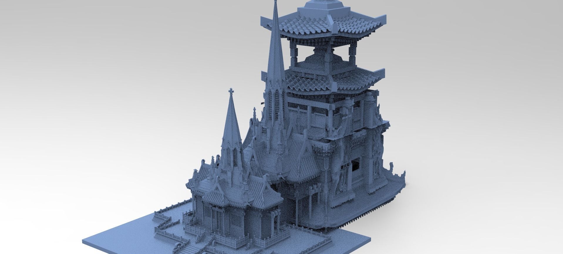 General Warlord Temple 1  3D model_1
