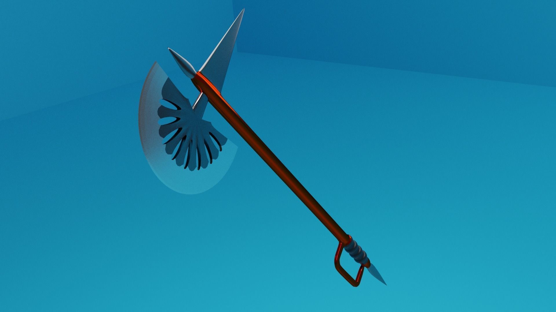 ax weapon Free low-poly 3D model_5