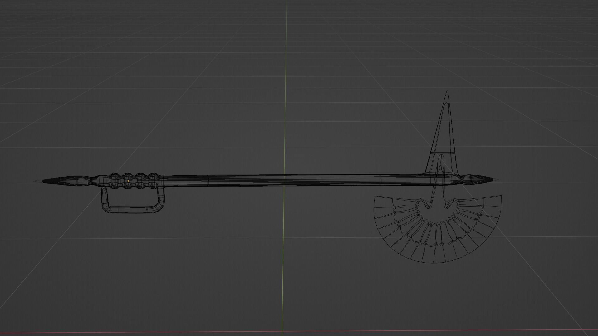 ax weapon Free low-poly 3D model_1