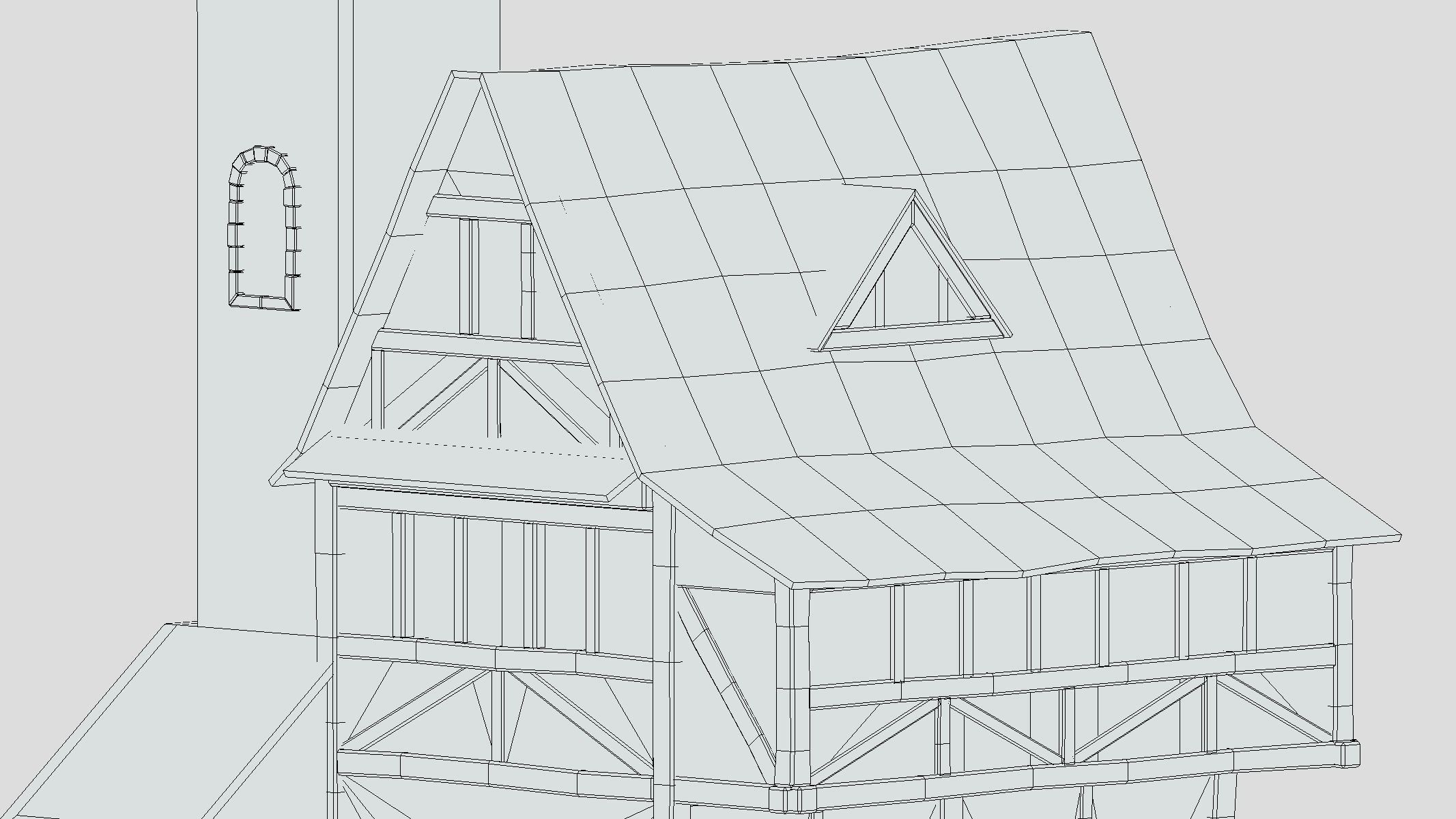 Medieval Building 03 Low Poly PBR Realistic Low-poly 3D model_9