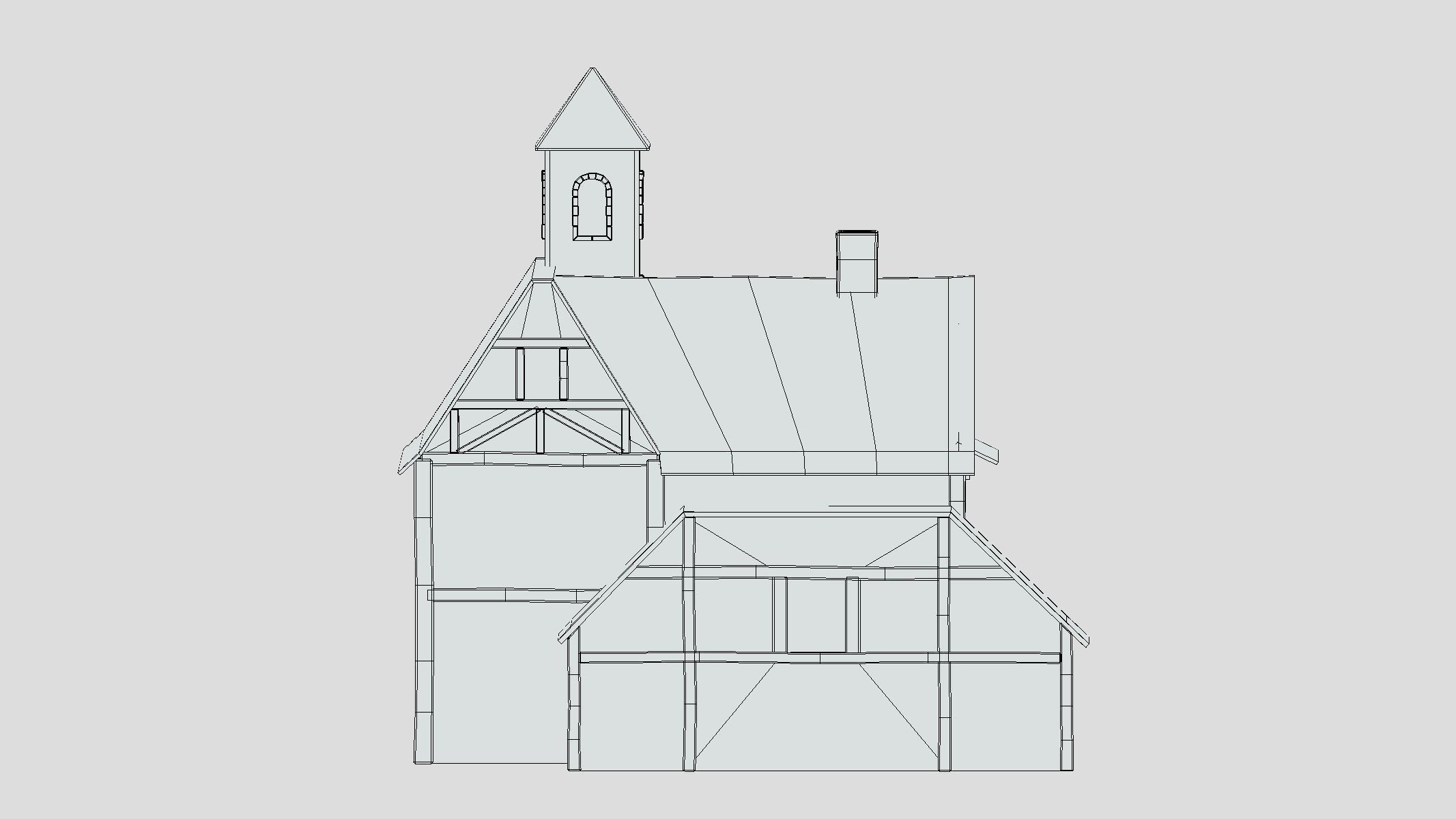 Medieval Building 04 Low Poly PBR Realistic Low-poly 3D model_17