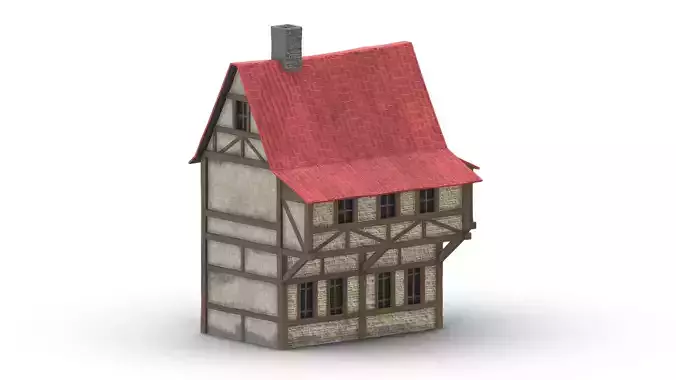 Medieval Building 05 Low Poly PBR Realistic