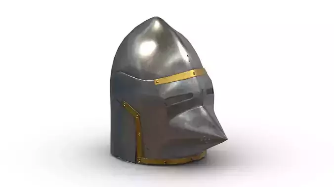 Medieval Helmet 02 Low Poly PBR Realistic