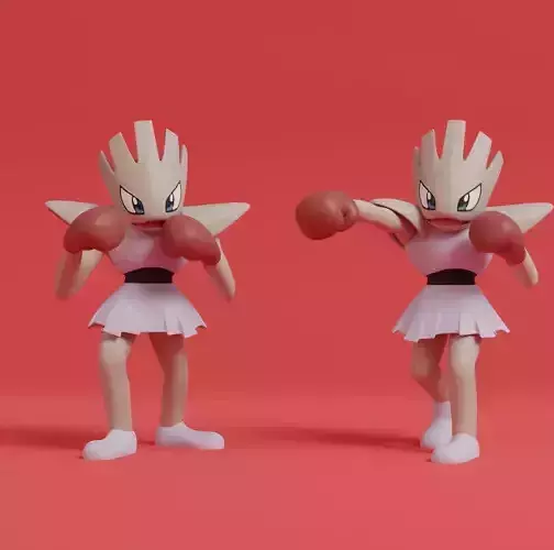 Pokemon - Hitmonchan with 2 poses