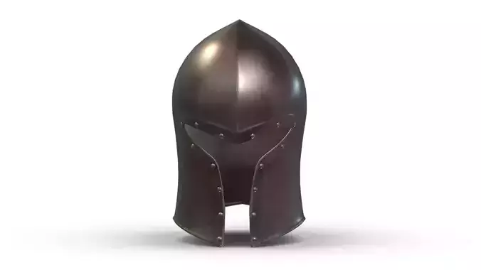Medieval Helmet 03 Low Poly PBR Realistic