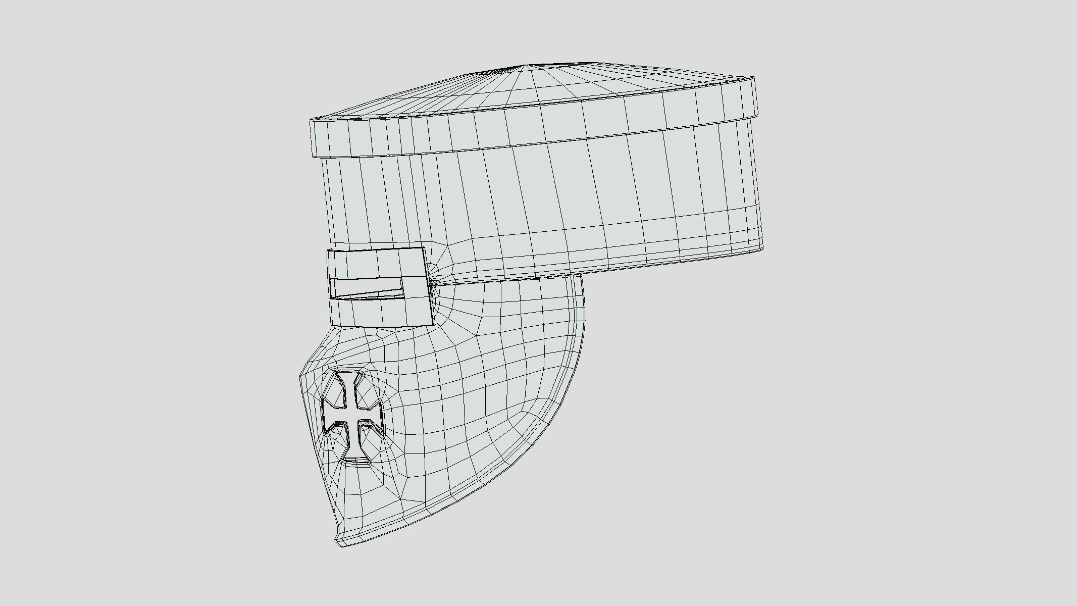 Medieval Helmet 06 Low Poly PBR Realistic Low-poly 3D model_8