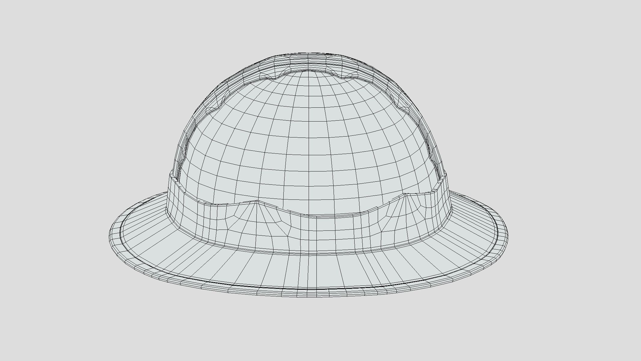 Medieval Helmet 08 Low Poly PBR Realistic Low-poly 3D model_3