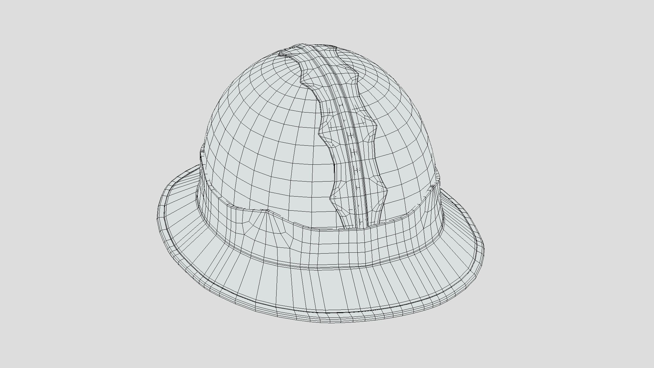 Medieval Helmet 08 Low Poly PBR Realistic Low-poly 3D model_1