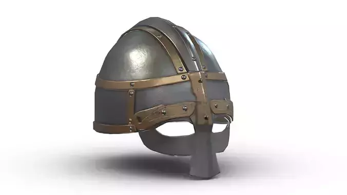 Medieval Helmet 09 Low Poly PBR Realistic 