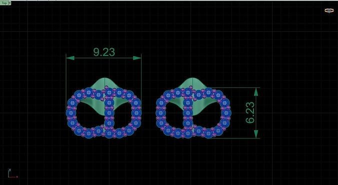 Earrings 3dmodel printable 3D print model