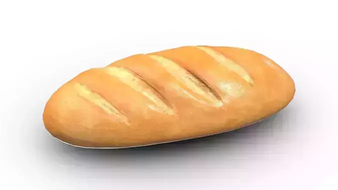 Supermarket Bread 02 Low Poly PBR Realistic