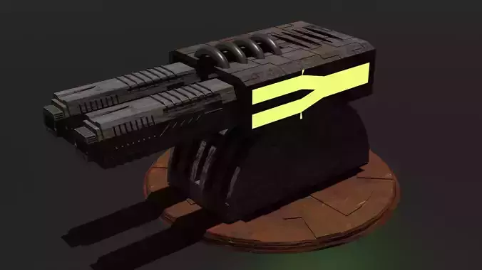 Rusty Turret 3D Model