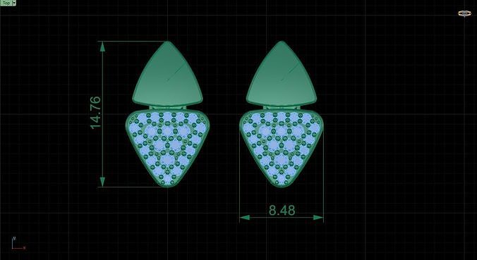 Earrings 3dmodel printable 3D print model