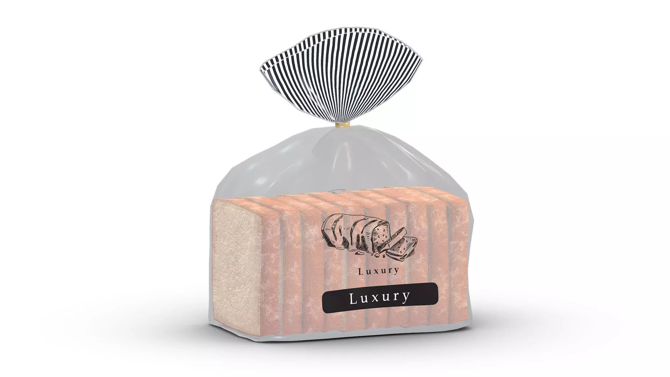 Supermarket Bread 05 Low Poly PBR Realistic Low-poly 3D model_0