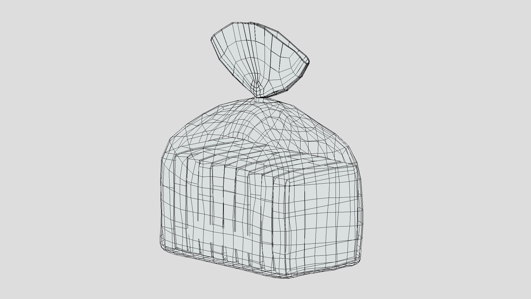Supermarket Bread 05 Low Poly PBR Realistic Low-poly 3D model_6